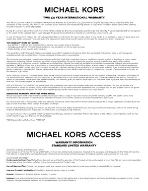 michael kors warrenty|Michael Kors complaint department.